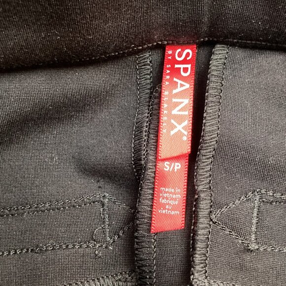 Spanx Womens S/P Black Ankle-Length Leggings - Picture 8 of 12